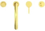 Ideal Standard Joy Armatur BC789A2, 4-Loch, Stab-Handbrause, Brushed Gold