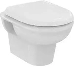 Wand-WC-Kombipaket Exacto, ohne Sp&uuml;lrand, mit Softclosing, 355x480x350mm, Wei&szlig;