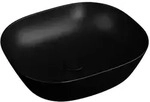 Plural Aufsatzschale flach rechteckig 45 x 38 x 14 cm Schwarz Matt mit