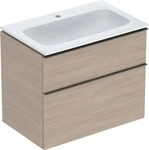 Geberit 502332JH1, Geberit iCon M&ouml;belwaschtisch-Set, Eiche/Melamin, lava Griff,