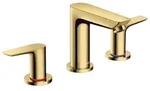 Hansgrohe Talis E 3-Loch Waschtischarmatur mit Zugstangen-Ablaufgarnitur, Polished