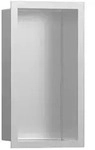 Hansgrohe XtraStoris Individual Wandnische Edelstahl geb&uuml;rstet, Designrahmen