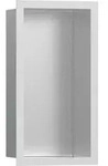 Hansgrohe XtraStoris Individual Wandnische Edelstahl geb&uuml;rstet, Mattwei&szlig;, 300...