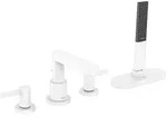 Hansgrohe Finoris 4-Loch Wannenrandarmatur mit sBox, Mattwei&szlig;