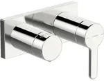 HansaDESIGNO Style Einhebelmischer Fertigmontageset f&uuml;r Wanne/Brause Chrom