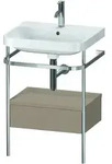 Duravit Waschtischunterschrank c-shaped Set mit Metallkonsole und Schubkasten