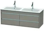 Duravit Waschtischunterschrank wandh&auml;ngend &bdquo;Ketho&ldquo; 127 &times; 48 &times; 47,5 cm Basalt