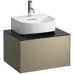Laufen Waschtischunterbau &bdquo;SONAR&ldquo; 577 &times; 341 &times; 457 mm Titan, mittig