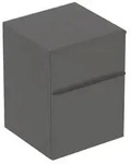 Geberit Smyle Square Seitenschrank mit zwei Schubladen, lava, 45x60x47 cm