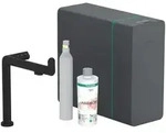Hansgrohe Aqittura M91 SodaSystem 240, 1jet, Starter Set, Mattschwarz
