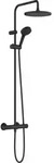 Hansgrohe Vernis Blend Showerpipe 240 1jet EcoSmart mit Thermostat, mattschwarz, 240