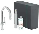 Hansgrohe Aqittura M91 SodaSystem 210 Auszieharm mit sBox, Chrom, Hahnlochbohrung 35