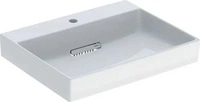 Geberit 505034001, Geberit Wandwaschtisch "One" mit horizontalem Ablauf, rechteckig,