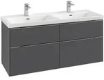 Villeroy & Boch Subway 3.0 Waschbeckenunterschrank C56802, 1272x576x478 mm, Graphite