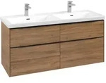 Villeroy & Boch Waschbeckenunterschrank Subway 3.0, Kansas Oak, 1272 x 462 mm, H&ouml;he
