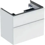 Geberit iCon Unterschrank f&uuml;r Waschtisch, 74 x 61,5 x 47,6 cm, wei&szlig; matt, mit zwei