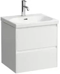 Waschtischunterbau LANI 442x534x515 mit 2 Schubladen integrierter Griffleiste
