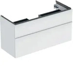 Geberit iCon Unterschrank f&uuml;r Waschtisch, 118,4 x 61,5 x 47,6 cm, wei&szlig; matt, zwei