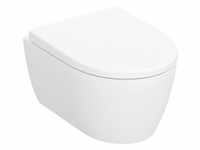 Wand-Tiefspül-WC Set mit WC-Sitz „iCon“ geschlossene Form 36 × 37,8 × 49...