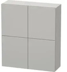 Duravit Halbhochschrank &bdquo;L-Cube&ldquo; 70 &times; 80 &times; 24,3 cm Betongrau Matt