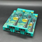 happybrush HAV3DEAB, happybrush Eco VIBE 3+ Aufsteckb&uuml;rsten AllBlack - 3 Stk,