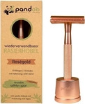 pandoo POVPE-PORHRG1, pandoo Rasierhobel aus Metall - Ros&eacute; Gold
