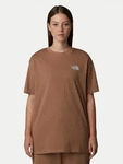 The North Face T-Shirt Simple Dome NF0A87NQ Braun Oversize Female