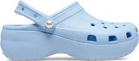 Pantoletten Crocs Classic Platform Pearl Clog 211231 Blau Female