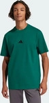 adidas T-Shirt Essentials Small Logo JF1096 Gr&uuml;n Regular Fit Male