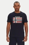 Napapijri T-Shirt S-Lari NP0A4IE51761 Dunkelblau Regular Fit Male