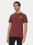 The North Face T-Shirt Simple Dome NF0A87NG Dunkelrot Regular Fit Male
