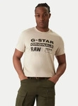 G-Star Raw T-Shirt Originals D25969-C506 1214 Beige Regular Fit Male