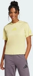 adidas T-Shirt Z.N.E. JC5400 Gelb Regular Fit Female