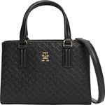 Handtasche Tommy Hilfiger Th Daily Mini Tote Mono AW0AW18416 Schwarz Female