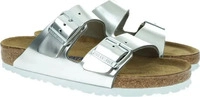 Pantoletten Birkenstock Arizona Metallic 1005961 Silberfarben Female