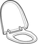 Geberit 250034111, Geberit AquaClean WC-Sitz mit WC-Deckel, 250034111