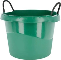 Kerbl Wasser- und Futtertrog mit Tragegriff 45 l Gr&uuml;n, Grundpreis: &euro; 0,36...