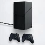 Wall Mount Bundle XBOX Series X Wandhalterung, XSX + 2x Controller, Schwarz