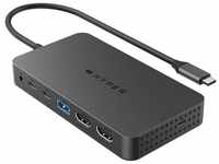 HyperDrive Next Dual 4K HDMI 7-in-1 USB-C Hub, 100 W, Grau