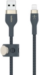 USB-A-Kabel mit Lightning Connector, 1 m, blau