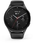 "Smartwatch ""8900"", GPS, AMOLED 1.43"", Telefonfunktion, Alexa, rund, Schwarz