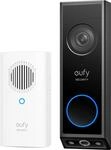 Video Doorbell E340 + Chime, T&uuml;rklingel mit Kamera, Schwarz/Wei&szlig;