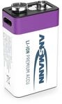 Li-Ion Akku 9V E-Block Typ 400 (min. 340 mAh) 1er Papierblister