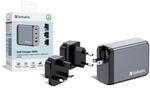 GNC-200 Universal GaN-Ladeger&auml;t, 200 W, USB-C, USB-A, Schwarz/Grau