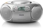 AZ127 silber Radiorekorder mit CD-Spieler und Kassettendeck