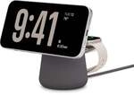BoostCharge Pro Kabellose 2-in-1-Ladestation mit MagSafe (15 W), grau