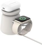 BoostCharge Pro Kabellose 2-in-1-Ladestation mit MagSafe (15 W), wei&szlig;