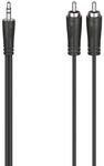 Audio-Kabel, 3,5-mm-Klinken-Stecker - 2 Cinch-Stecker, Stereo, 1,5 m (00205110)
