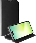 Premium Wallet, Book Cover f&uuml;r iPhone 15 Plus, schwarz (63907) Handyh&uuml;lle