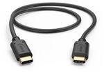 Ladekabel, USB-C - USB-C, 0,5 m, Schwarz (00201706)